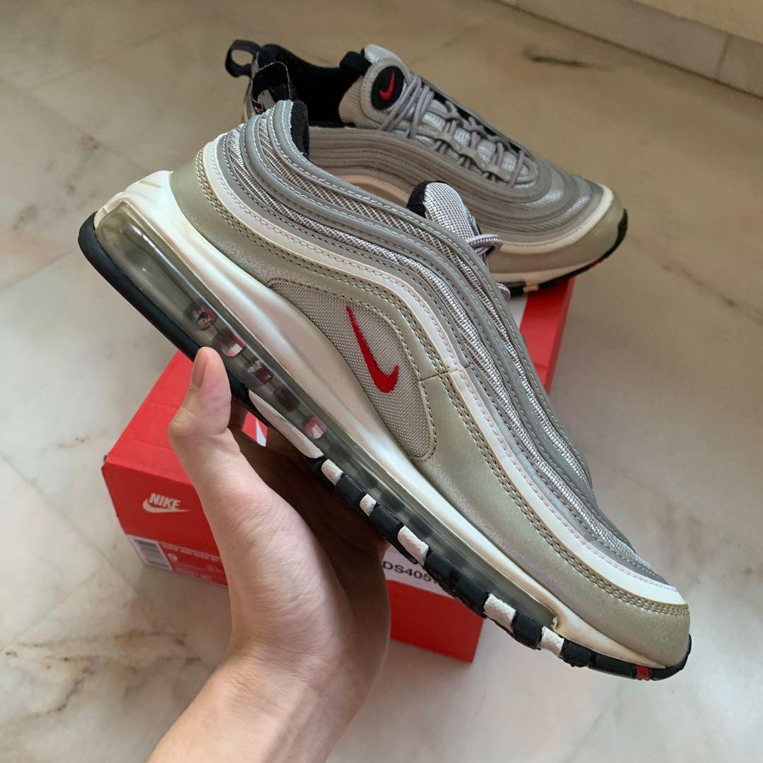 Nike Air Max 97 OG QS Silver Bullet Airmax, Men's Fashion, Footwear,  Sneakers on Carousell
