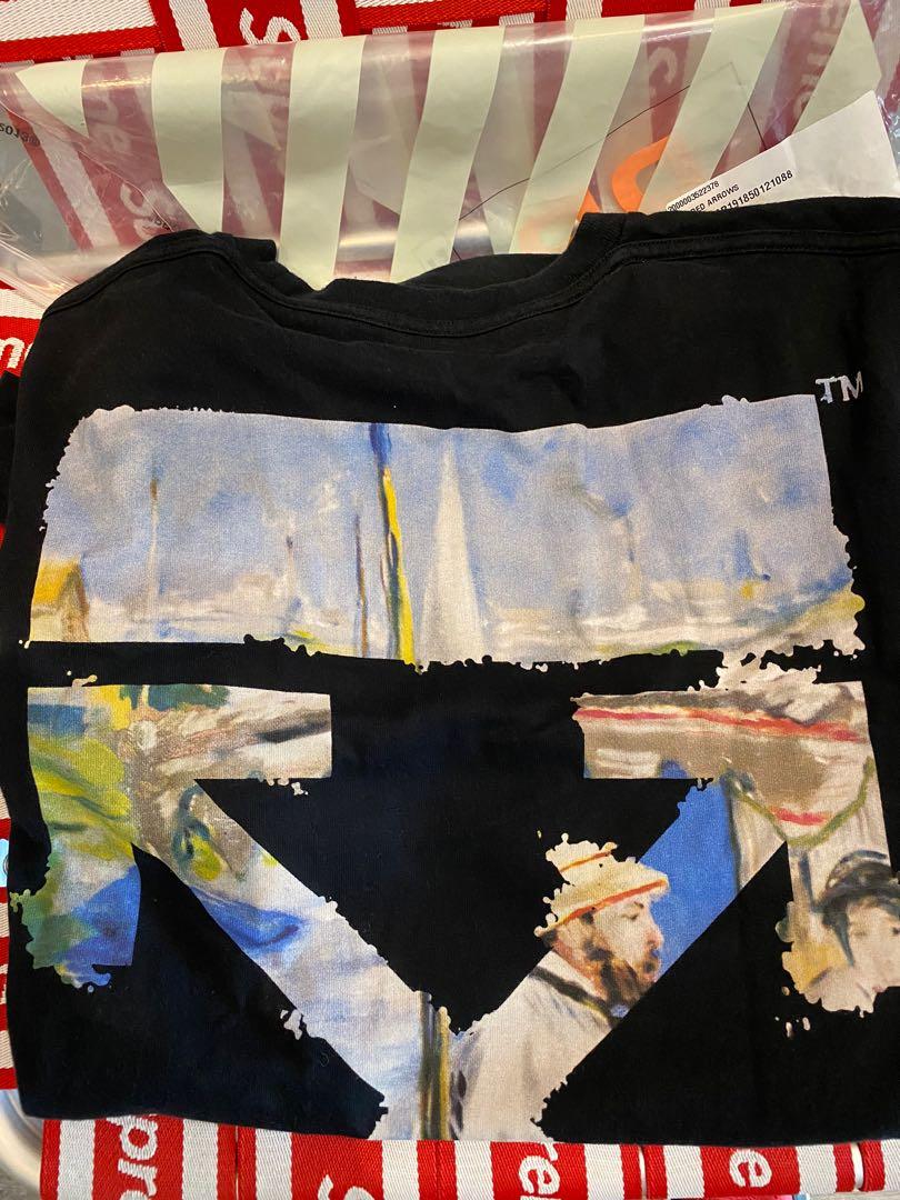 Off White Tee Coloured Arrow Men S Fashion Tops Sets Tshirts Polo Shirts On Carousell