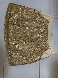 Rock Star by Soon Lee - golden sequins skirt