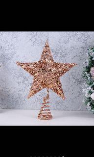 Sparkly Iron Star Christmas Tree Topper