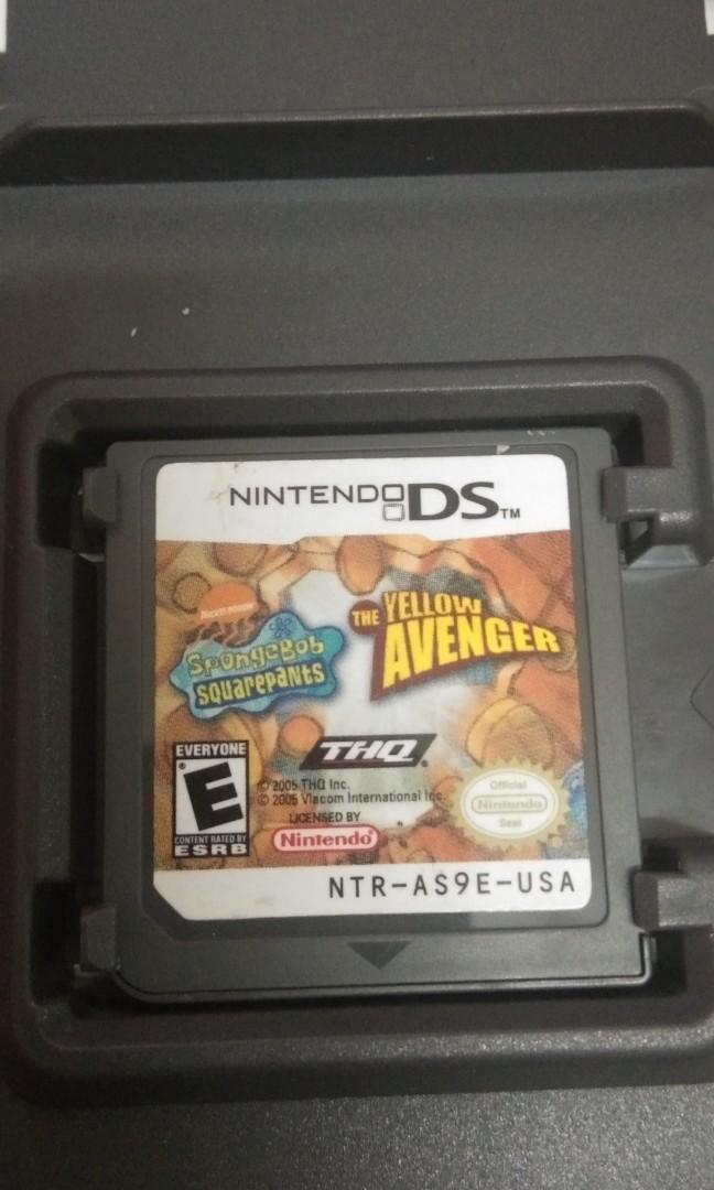 Spongebob Squarepants: The Yellow Avenger (Category: Nintendo) located in Quezon City. Submitted by lapras30 (Listing ID 1048627427, Image 2). Description: Spongebob game for Nintendo DS with case shipping via LBC only because i am in the province. buyer pays for shipping.