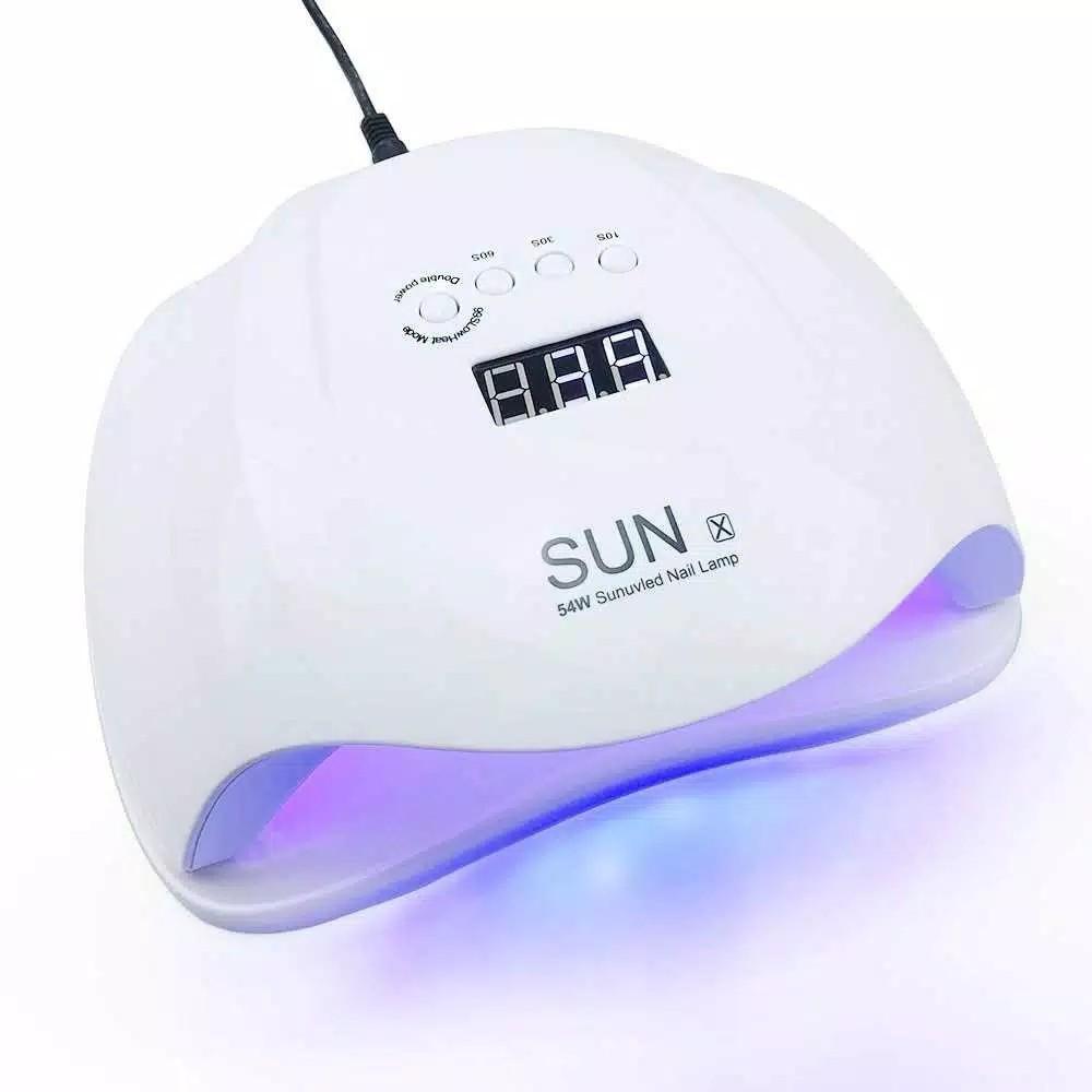 super hot rainsolid pengering kutek kuku uv led nail dryer 54w sun x