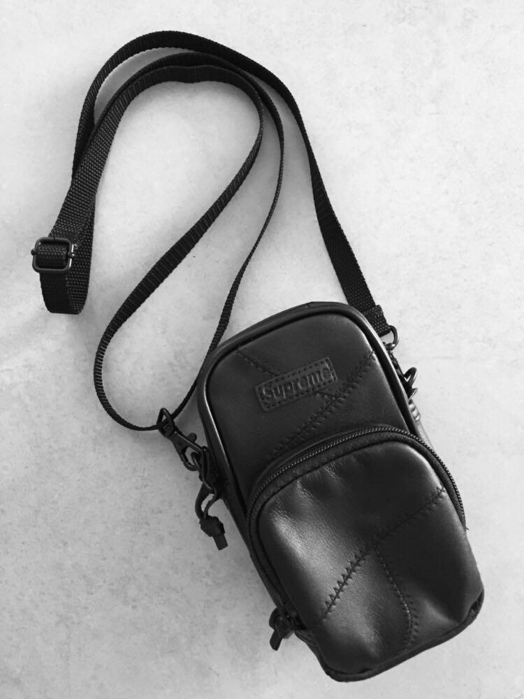 Supreme FW19 shoulder bag patchwork leather bag., Luxury, Bags