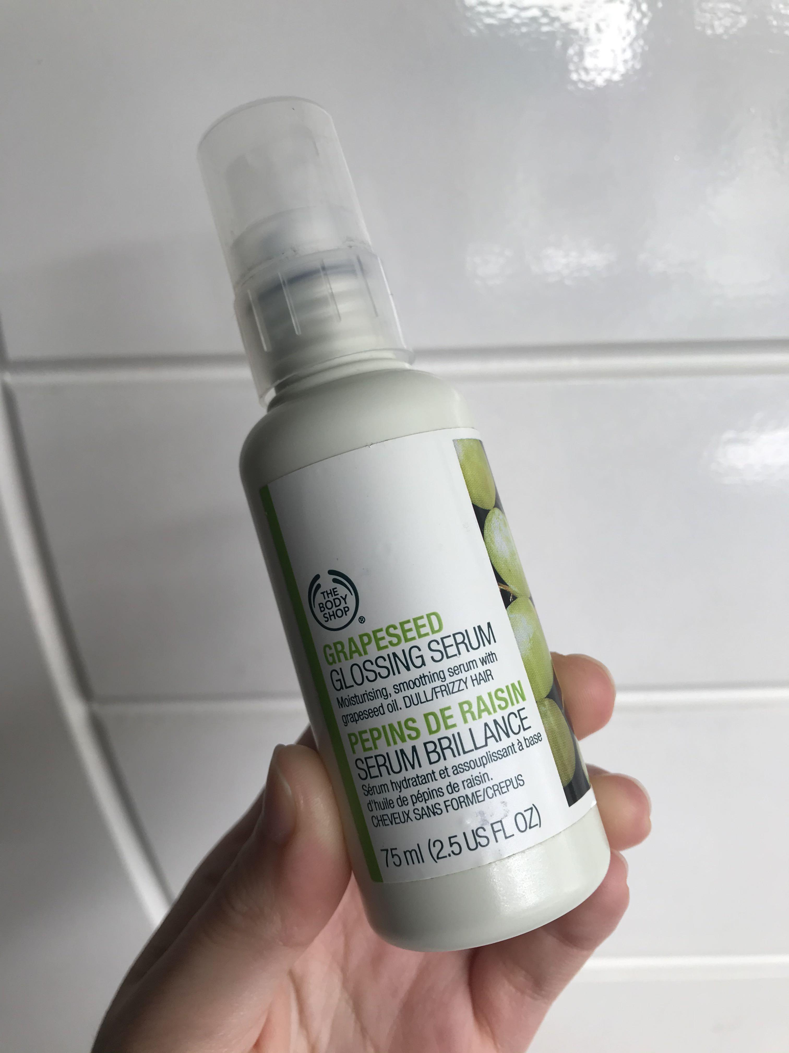 The Body Shop Grapeseed Hair Serum Health Beauty Skin Bath Body On Carousell