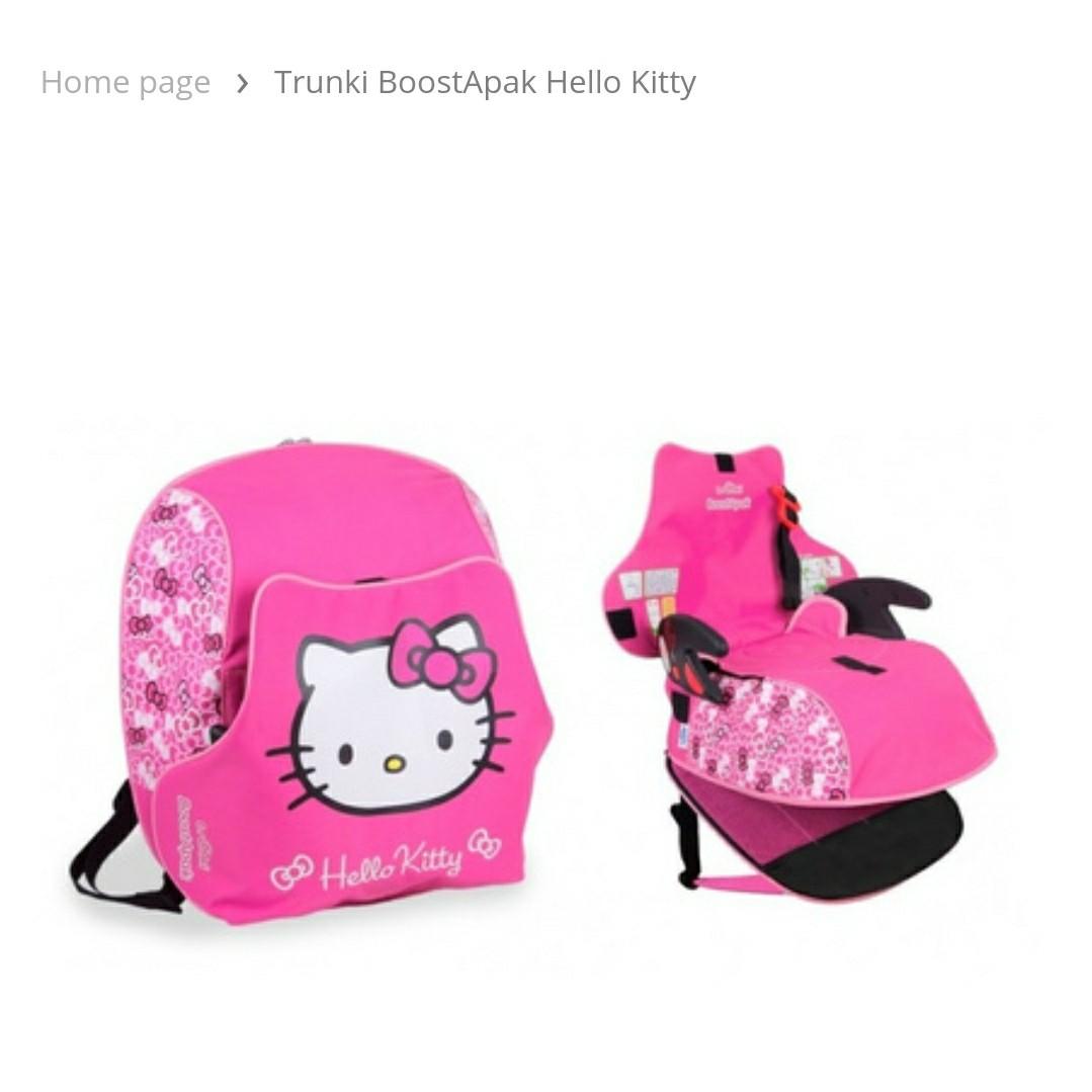 TRUNKI LIMITED EDITION HELLO KITTY BOOSTAPAK CAR SEAT, Babies & Kids