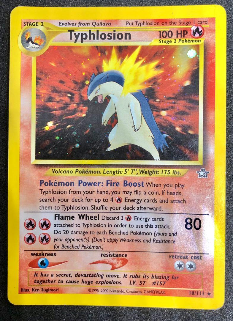 Typhlosion 18 111 Neo Genesis Mp Hp Condition Pokemon Tcg Cards Toys Games Board Games Cards On Carousell It can mega evolve into mega typhlosion using the typhlosionite. typhlosion 18 111 neo genesis mp hp