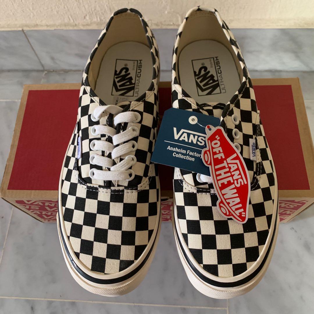 Checkerboard vans authentic online