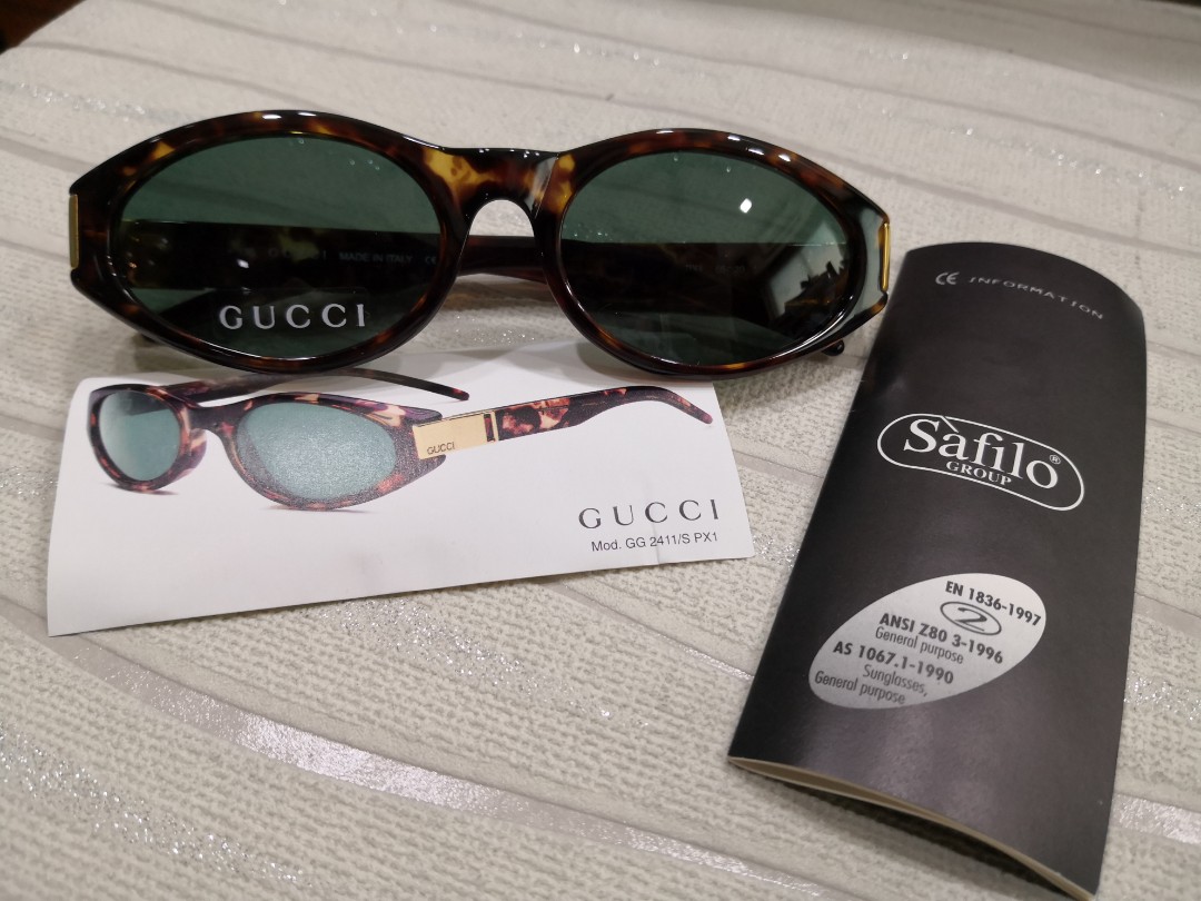 Vintage gucci tortoiseshell sunglasses 135 GG2411/S PX1, Women's Fashion,  Watches & Accessories, Sunglasses & Eyewear on Carousell