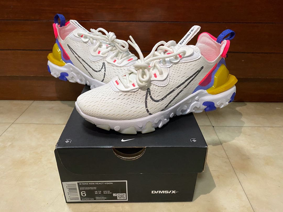 size 6 70 OFF BNEW Nike React Vision D MS X white blue grey womens