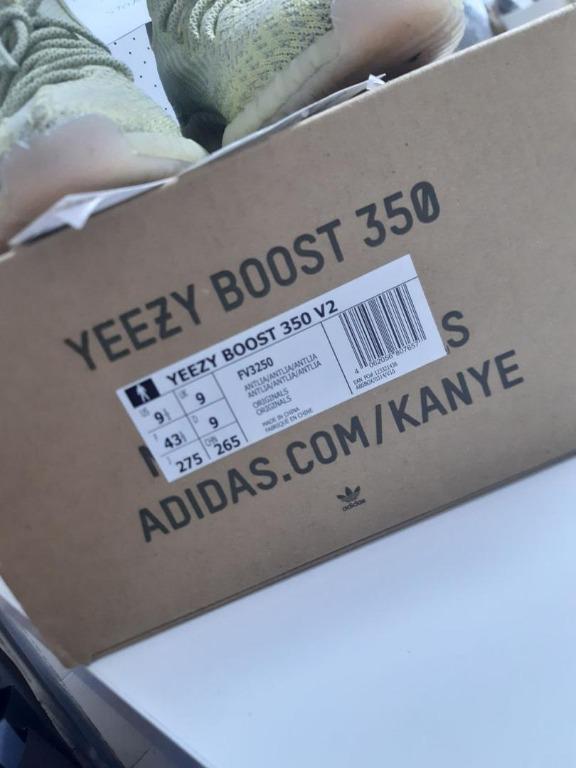 Yeezy european deals box