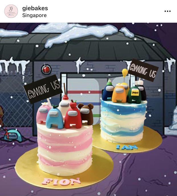 Among Us Cake Food Drinks Baked Goods On Carousell Birthday cake on pc free online. among us cake