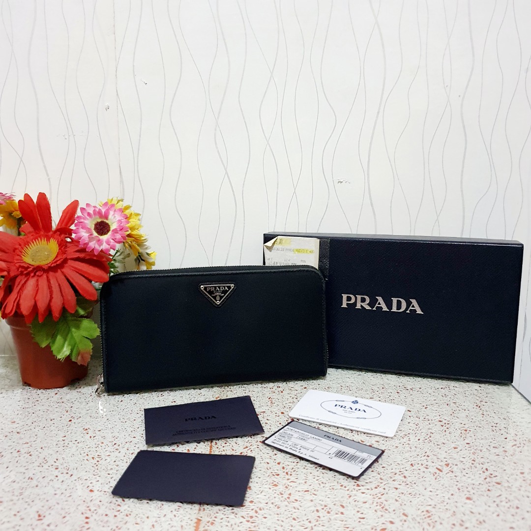 prada zippy wallet