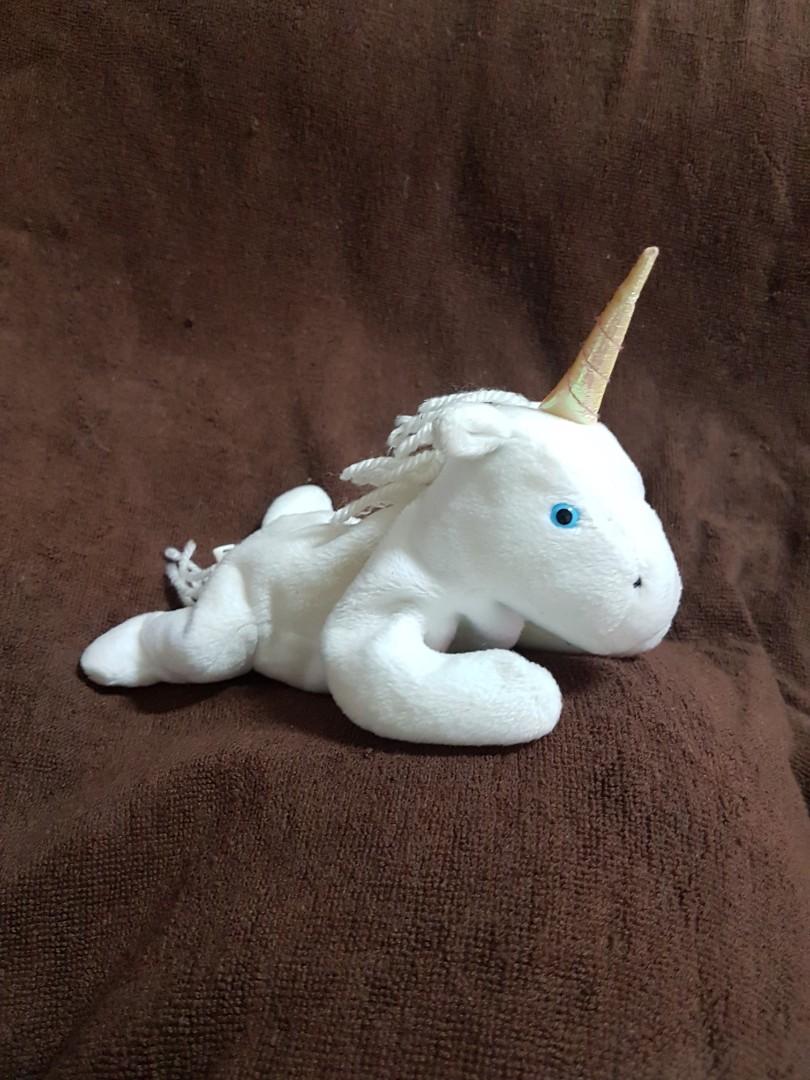White unicorn outlet beanie baby