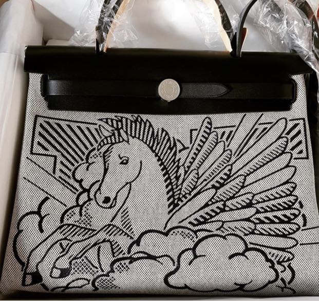 BNIB HERMES HERBAG ZIP RETOURNE PEGASE POP BAG LIMITED EDITION L31