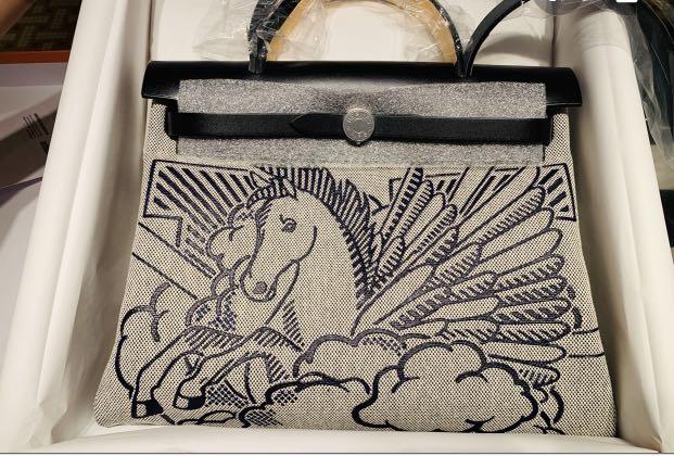 BNIB HERMES HERBAG ZIP RETOURNE PEGASE POP BAG LIMITED EDITION