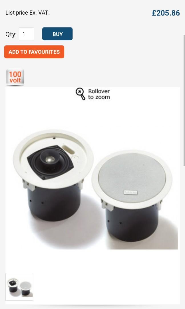 bosch ceiling speaker price list