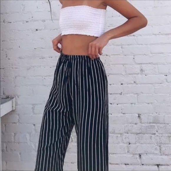 Brandy melville clearance blue striped pants
