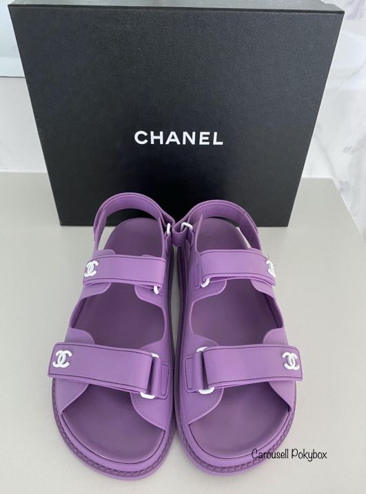CHANEL Dad Sandals, Women's Fashion, Footwear, Sandals on Carousell