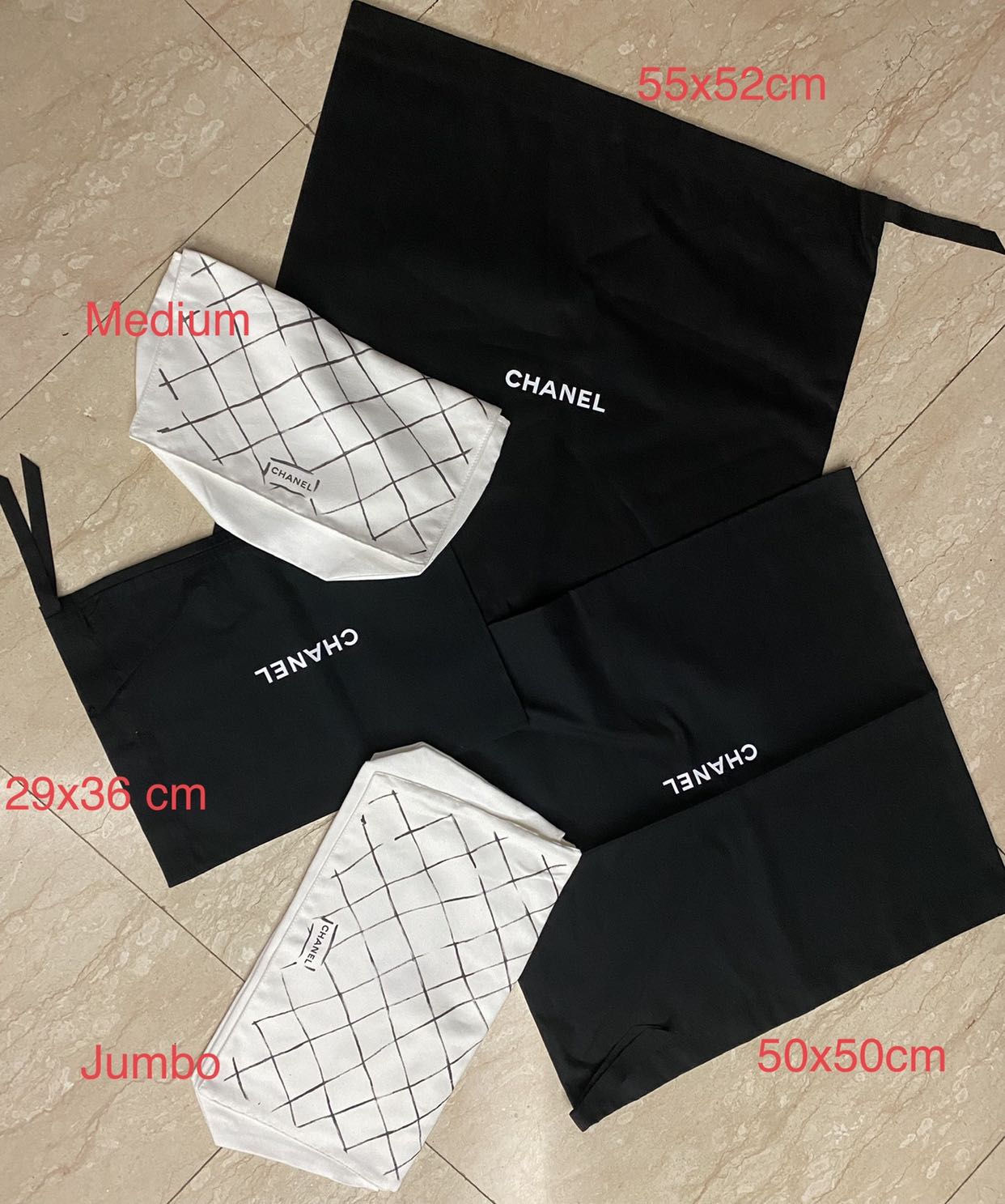 Chanel dust bag authentic shop