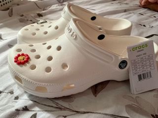 Mens white crocs size 10 outlet