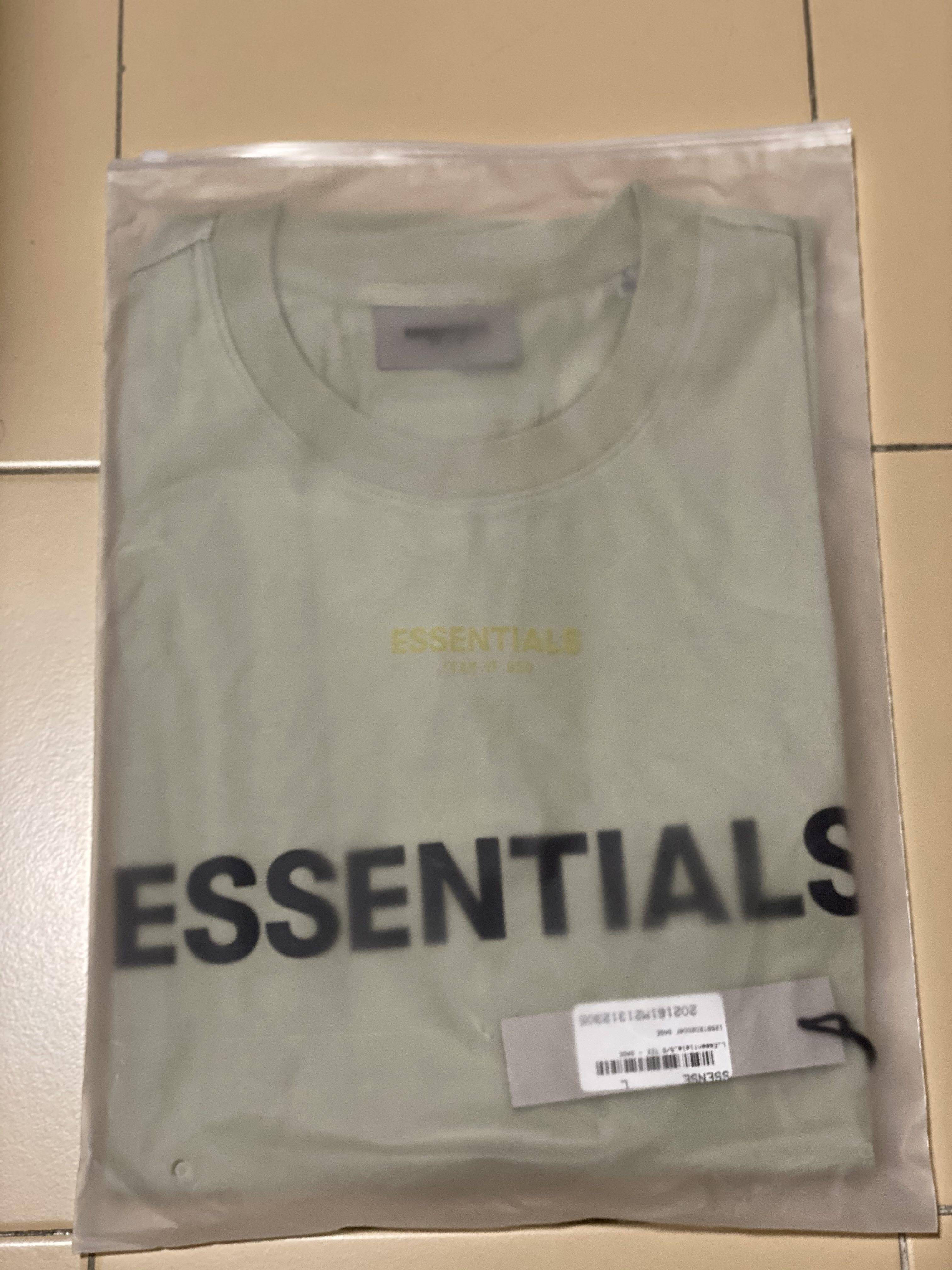 Fear Of God Essentials Sage T shirt, Men's Fashion, Tops & Sets 