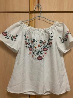 floral off shoulder top