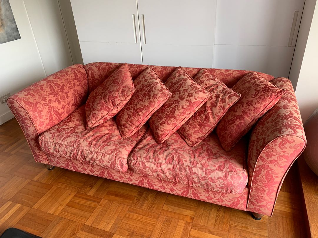 Fold Out Couch Futon Bed In Red Used Furniture Sofas On Carousell