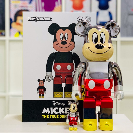 Fragment Design Bearbrick Mickey Mouse 400% + 100% set Be