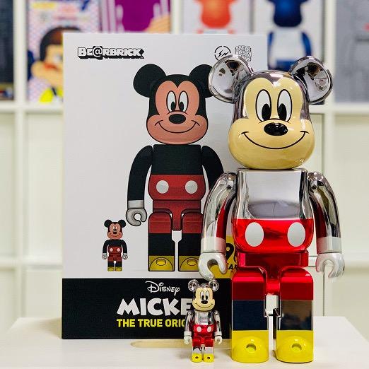 Fragment Design Bearbrick Mickey Mouse 400% + 100% set Be@rbrick 