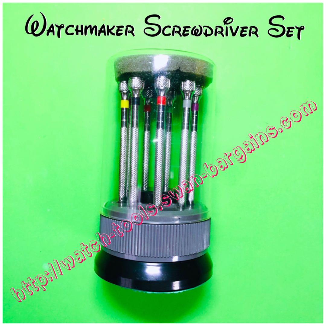 Watchmaker Riveting Set Full Set 9pcs 0.8-2.0mm Watchmaker Jewelry Miniature Screwdrivers Watch ...