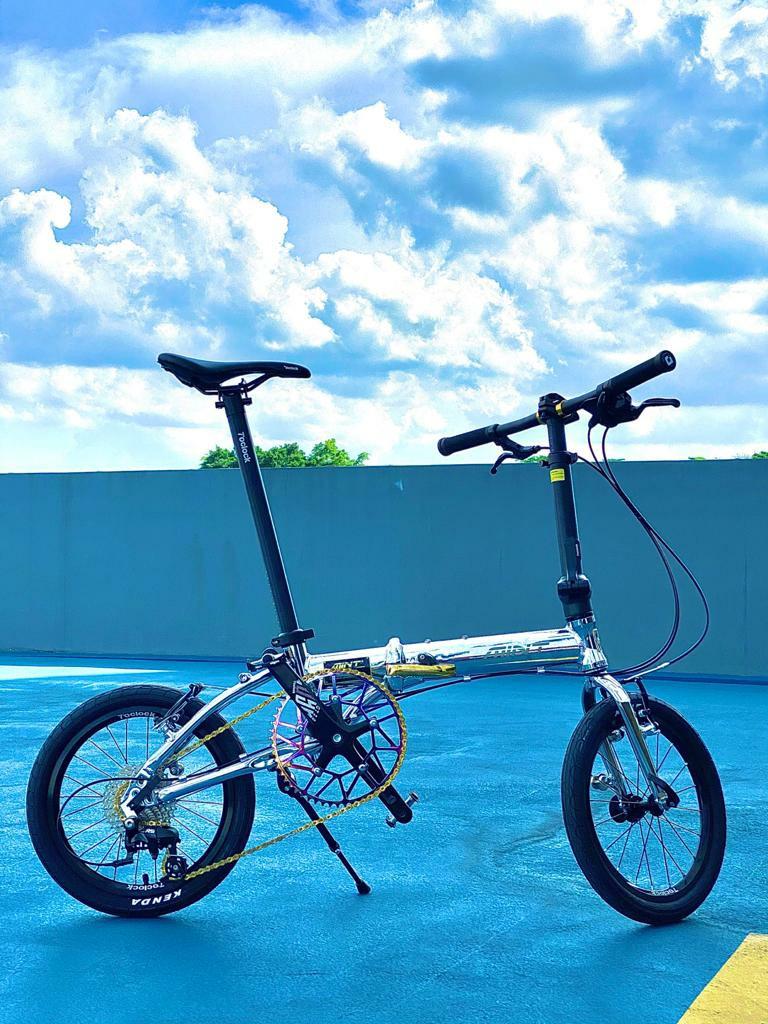 9 speed folding bike