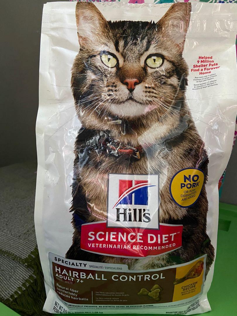 hill's science diet hairball control
