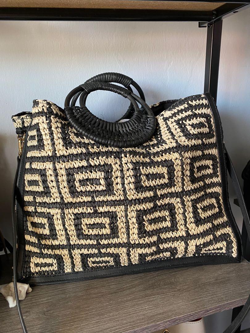 H&m straw outlet bags