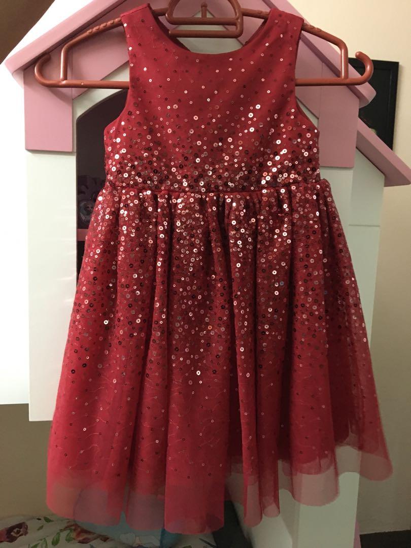 H&m red hot sale sparkly dress