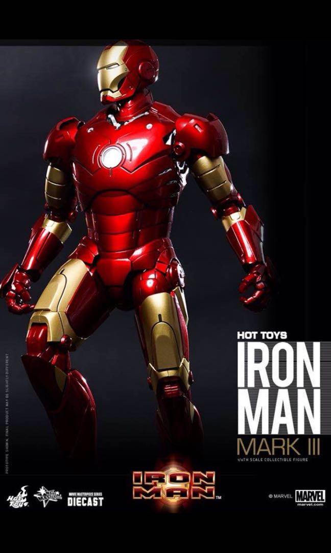 Hot Toys Iron Man Mark III Diecast Hobbies Toys Toys Games