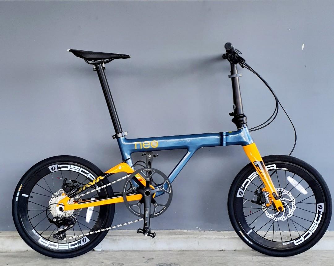 java neo carbon folding bike