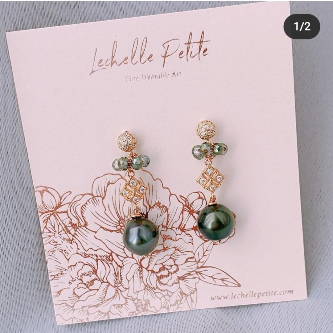 gucci green earrings