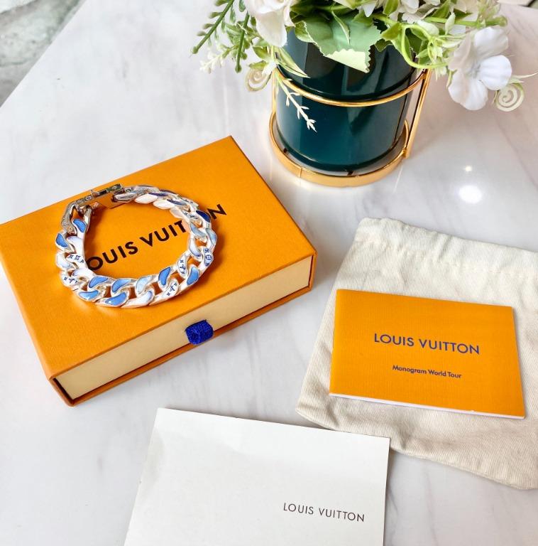 LV Louis Vuitton Monogram Cloud Chain Bracelet - Comes with Box and Dustbag