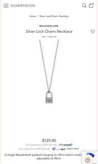 Meadowlark Lock charm necklace