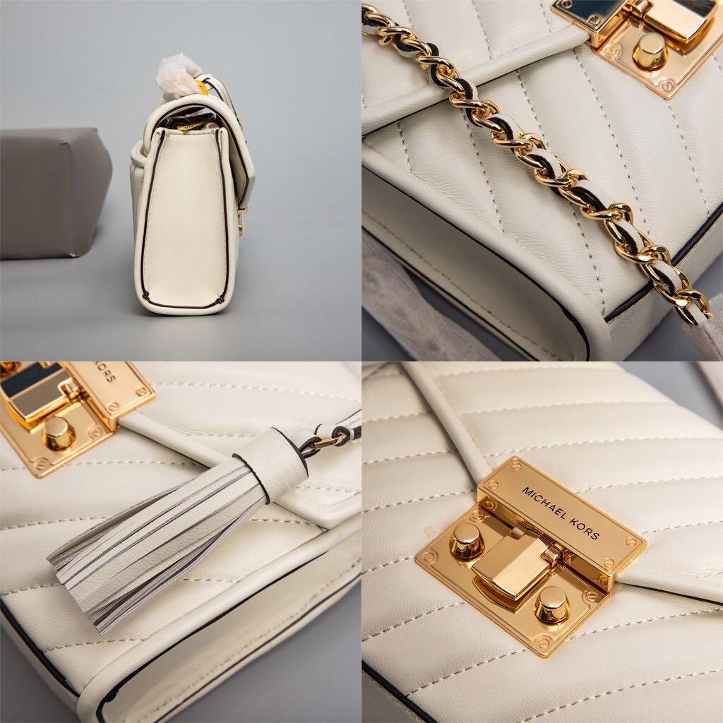 Descubrir 75+ imagen michael kors rose medium quilted shoulder bag