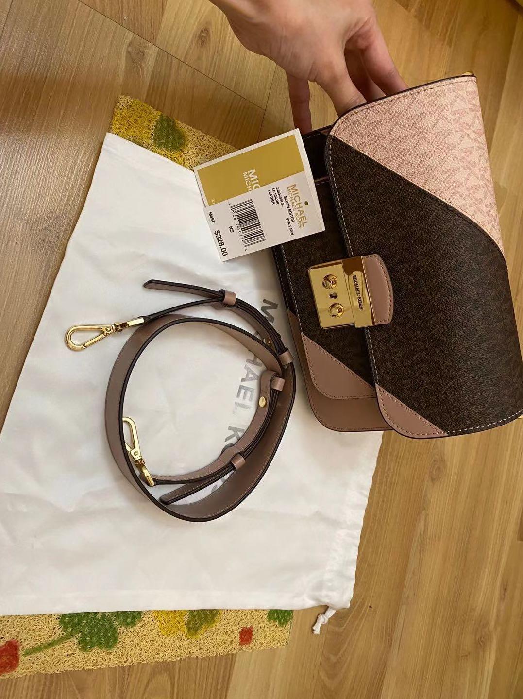 MICHAEL KORS Sloan Editor LG Shoulder Bag Brown Fawn Women s