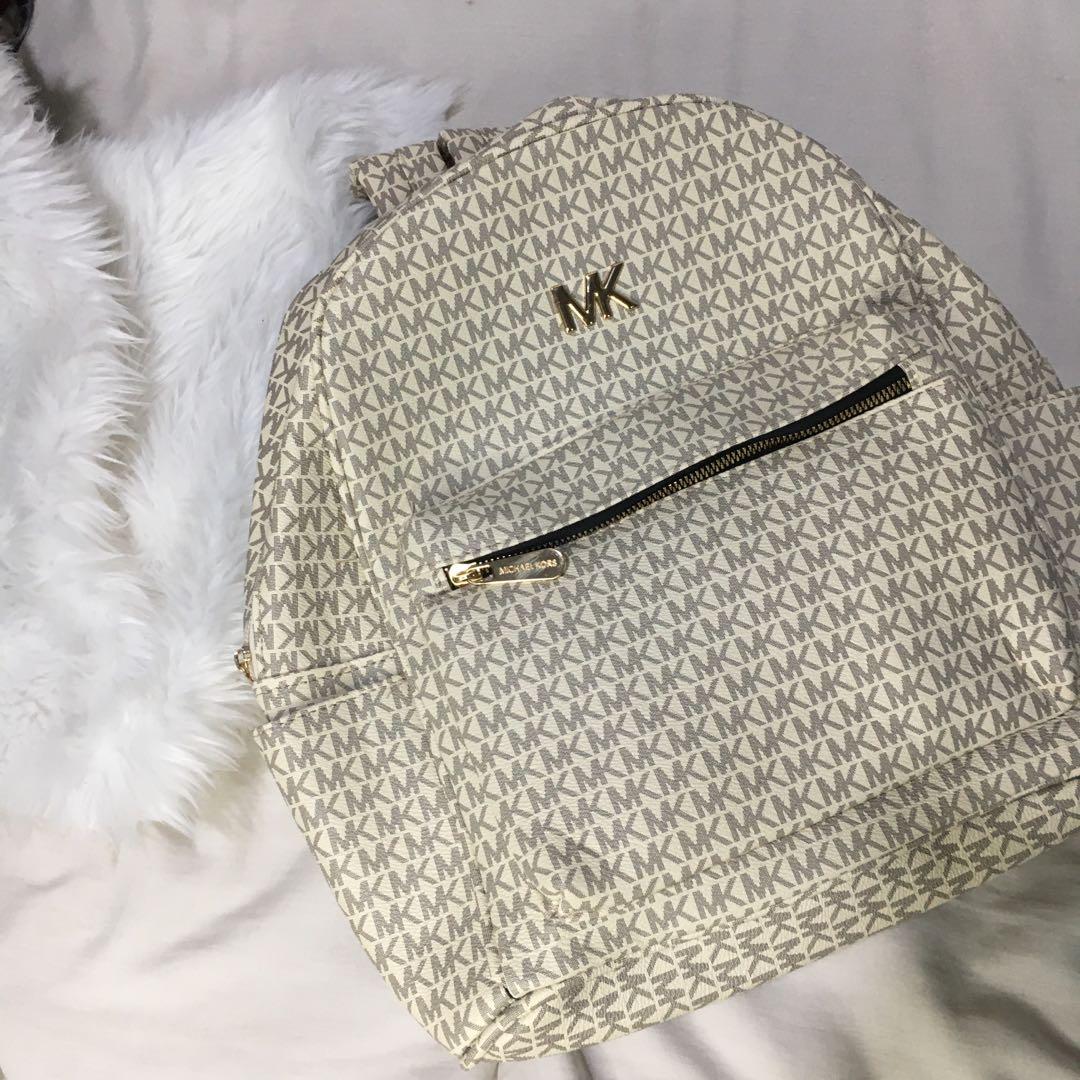 Michael Kors womens backpack in textured leather White  Buy online at the  best price on caposeriocom
