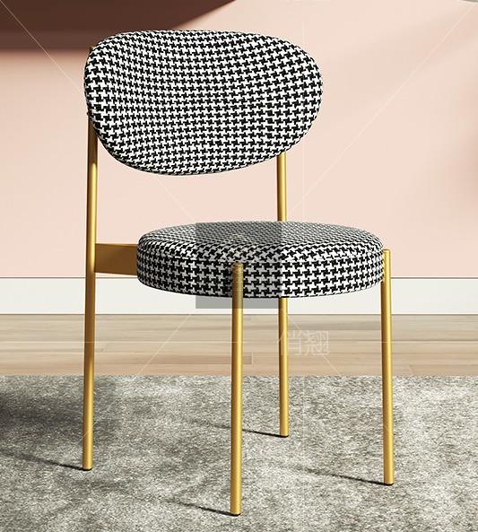 In Stocks For Cny Mmhomz Houndstooth Simple Dining Chair Furniture Tables Chairs On Carousell