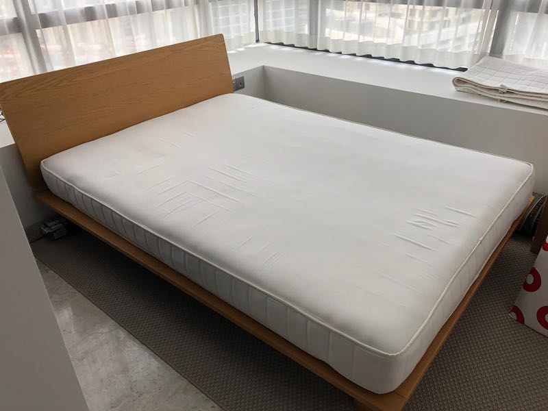 Muji Queen Bed, Furniture, Beds & Mattresses on Carousell