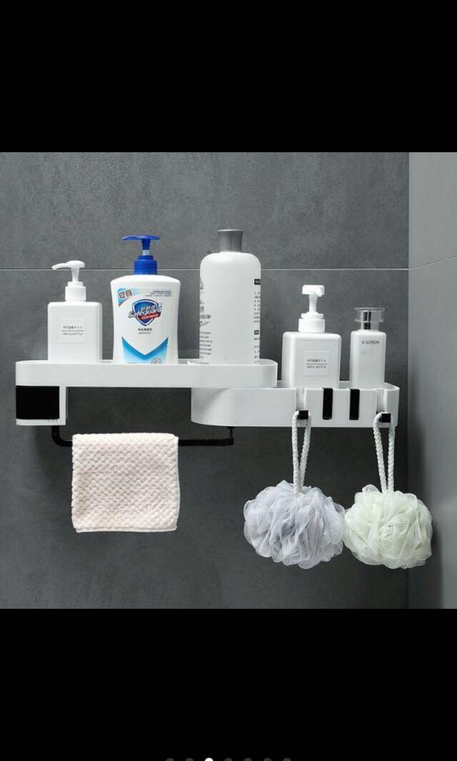 Multipurpose No Drill Wall Organizers (Category: Storage Boxes & Baskets) located in Taguig. Submitted by endlessbliss_ph (Listing ID 1048747804, Image 3). Description: Available colors: gray & black -ABS PP quality -Can be used in Bathroom or kitchen -360 degrees rotating -With wall hang stickers ( suitable for marble or glossy surface -Easy to install. Swipe left for exact measurements. FOR PRE-ORDER 5-15 days ETA, usually arrives earlier.