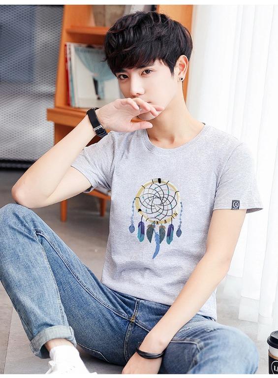 Mens fashion best sale casual t shirts