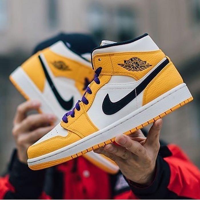 Air jordan 1 lakers mid discount