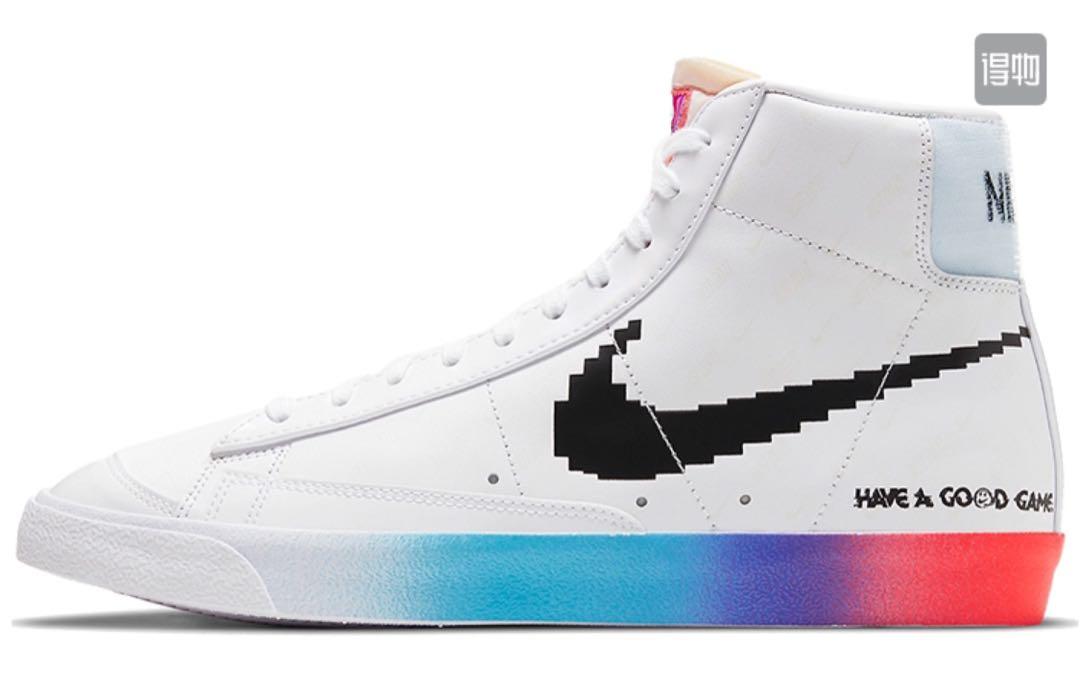 LOL-Q4开拓者-【AG2KM】白全息镭射头层皮开拓者板鞋CZ8653-136 Nike Blazer Mid '77 Vintage White  Bright Cactus – cnfashionpub