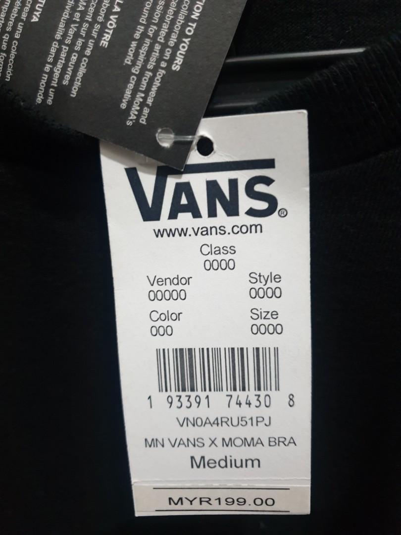 OG VANS x MOMA Men s Fashion Tops Sets Tshirts Polo Shirts