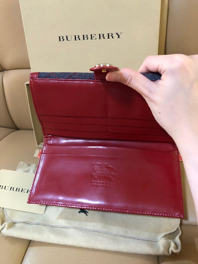 Preloved Burberry Denim wallet